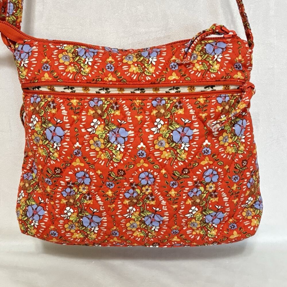Vera Bradley Crossbody Bag Retired Vintage Orange Floral